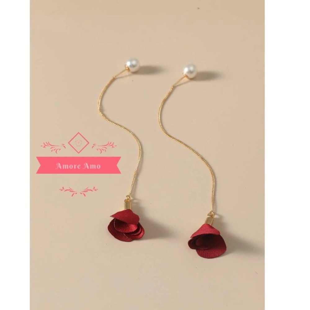 🎀3 for $21🎀 Valentine's Rose Gold Dangle Earring